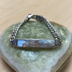 Brighton Silver “Sister” ID Bracelet